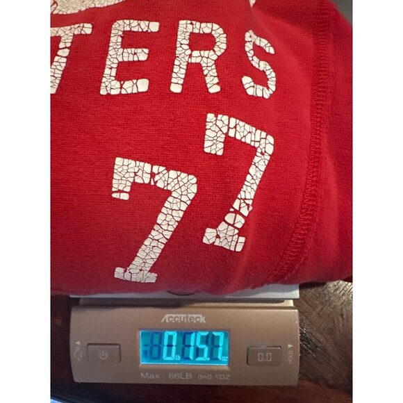 American Eagle Outfitters Red Hoodie M/M - Am Eagle NY Outfitters 77 Cozy Warm - Picture 9 of 10